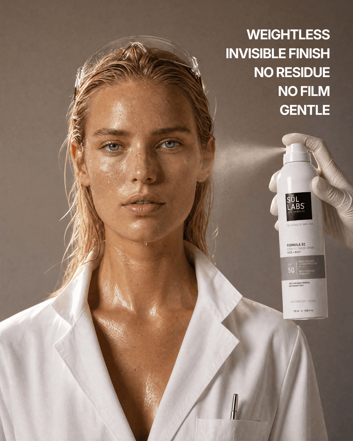Ecomist Sheer Spray Mineral SPF 50 Face + Body Continuous Mist 3