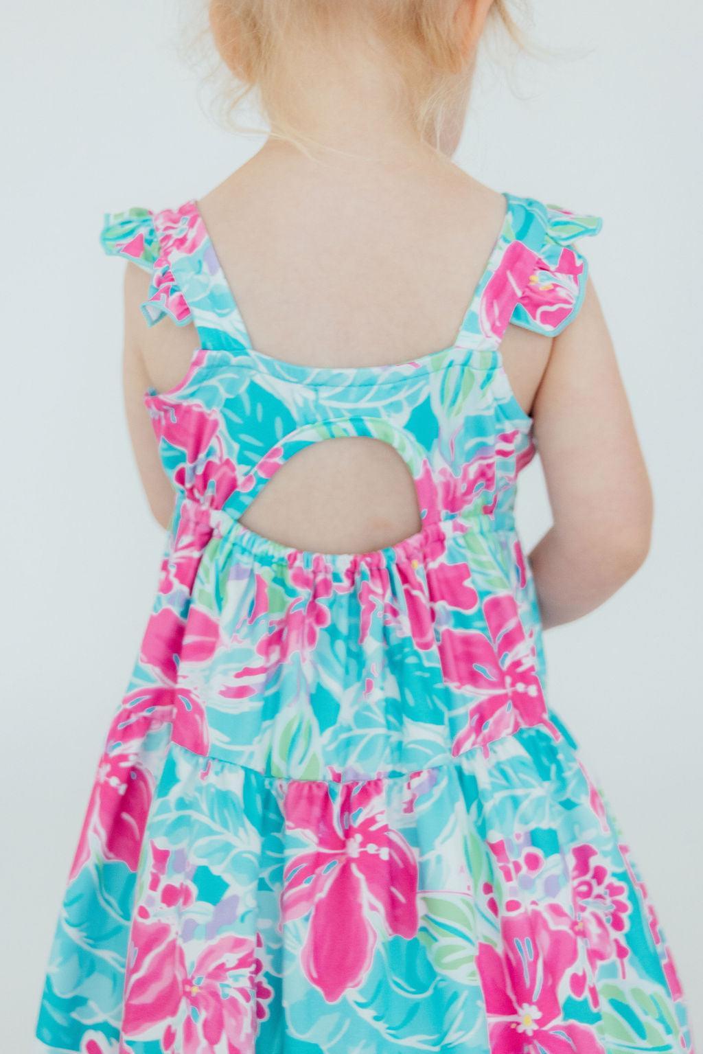 Tropical Punch Ruffle Maxi Dress 2