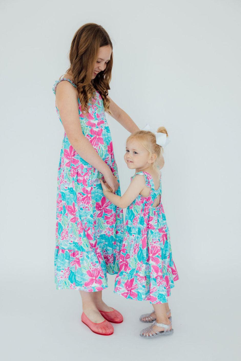 Tropical Punch Ruffle Maxi Dress 5