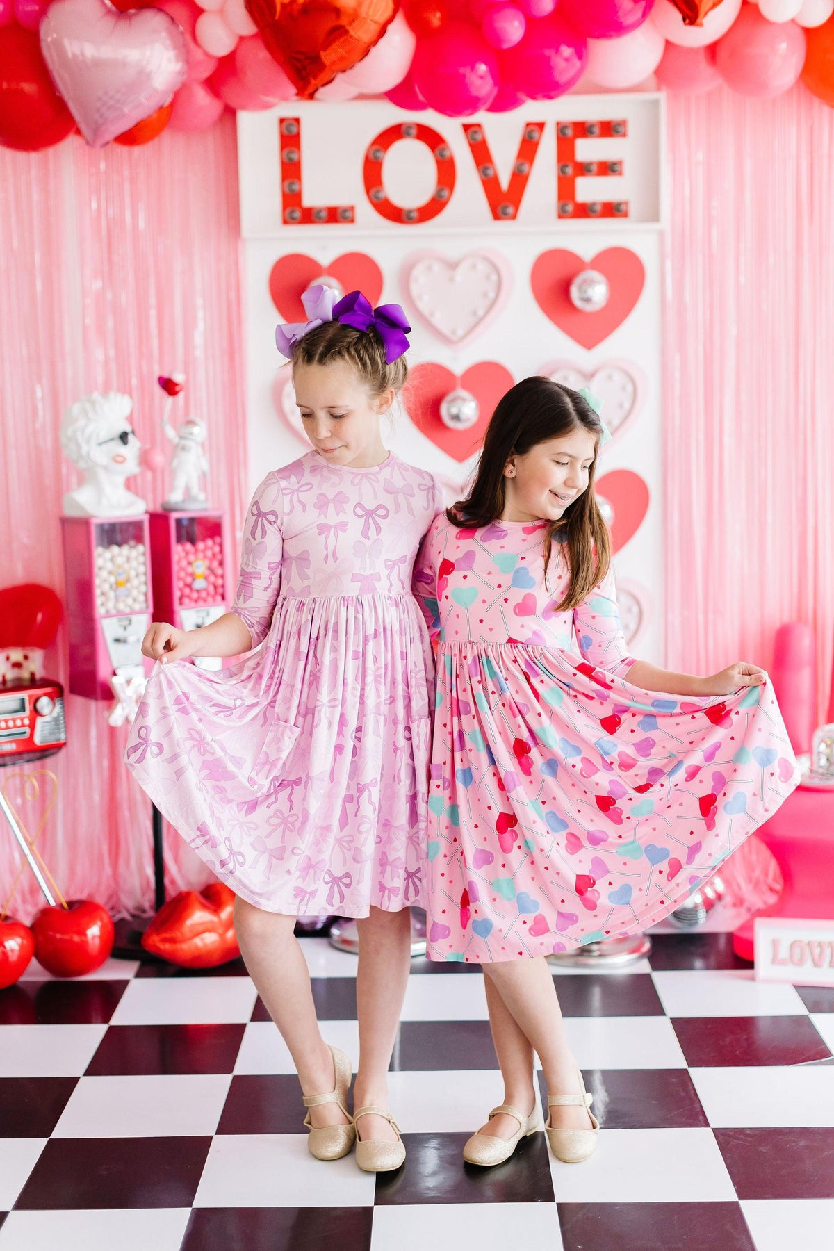 Twinkle Ties 3/4 Sleeve Pocket Twirl Dress 3