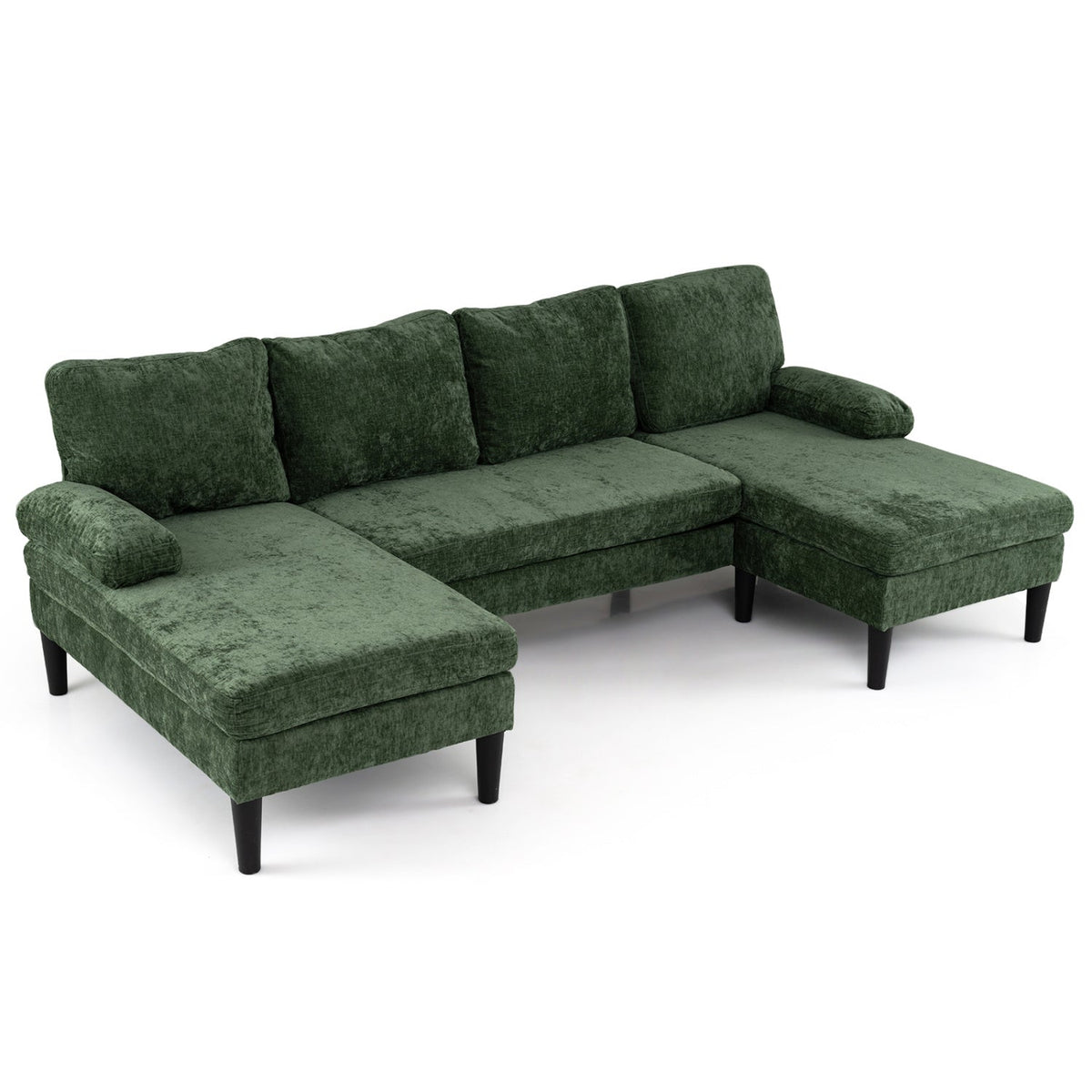 U-shaped Sectional Couch with Double Chaise for Living Room 2