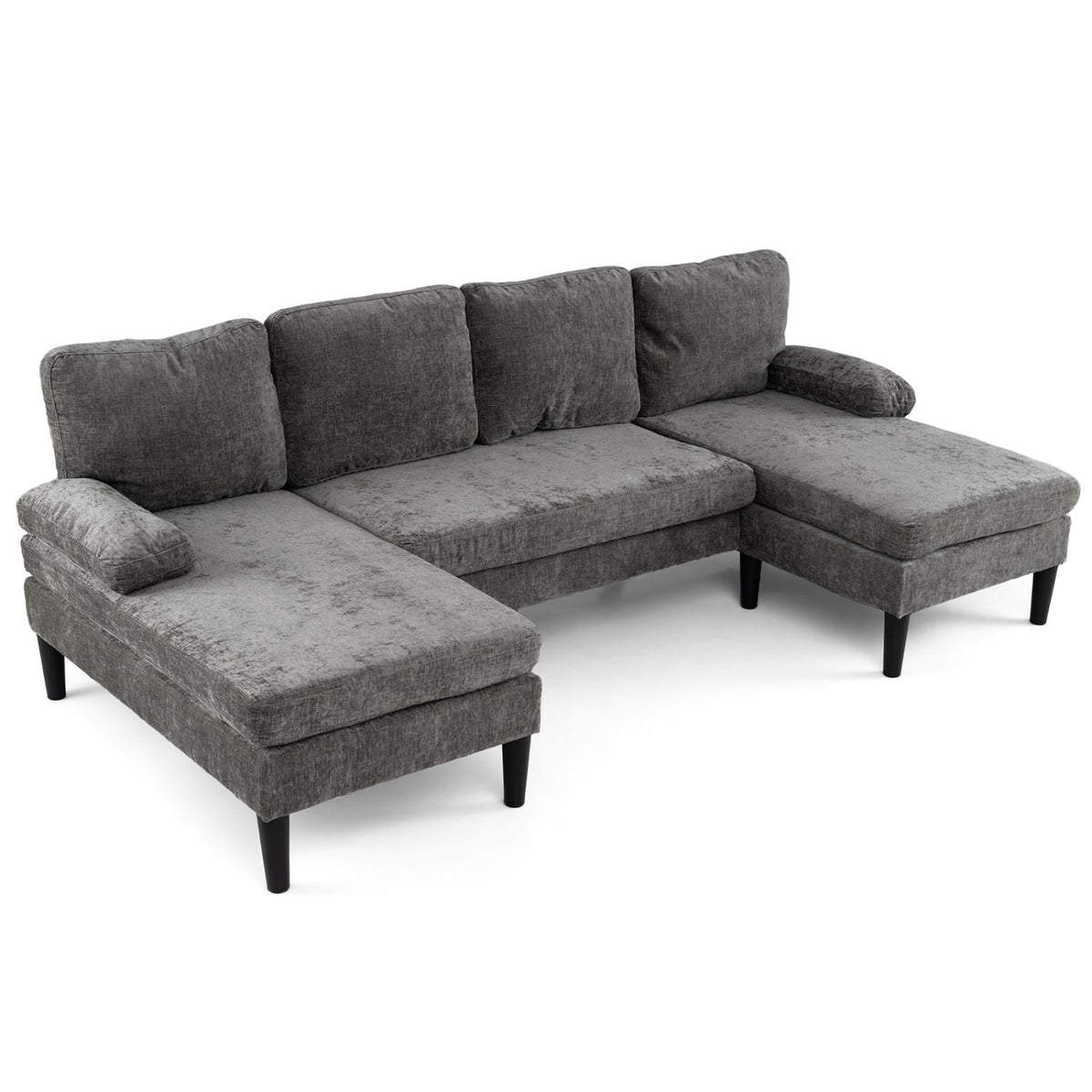 U-shaped Sectional Couch with Double Chaise for Living Room 3
