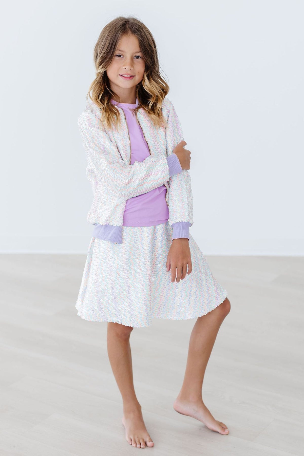 Unicorn Flip Sequin Twirl Skort 5