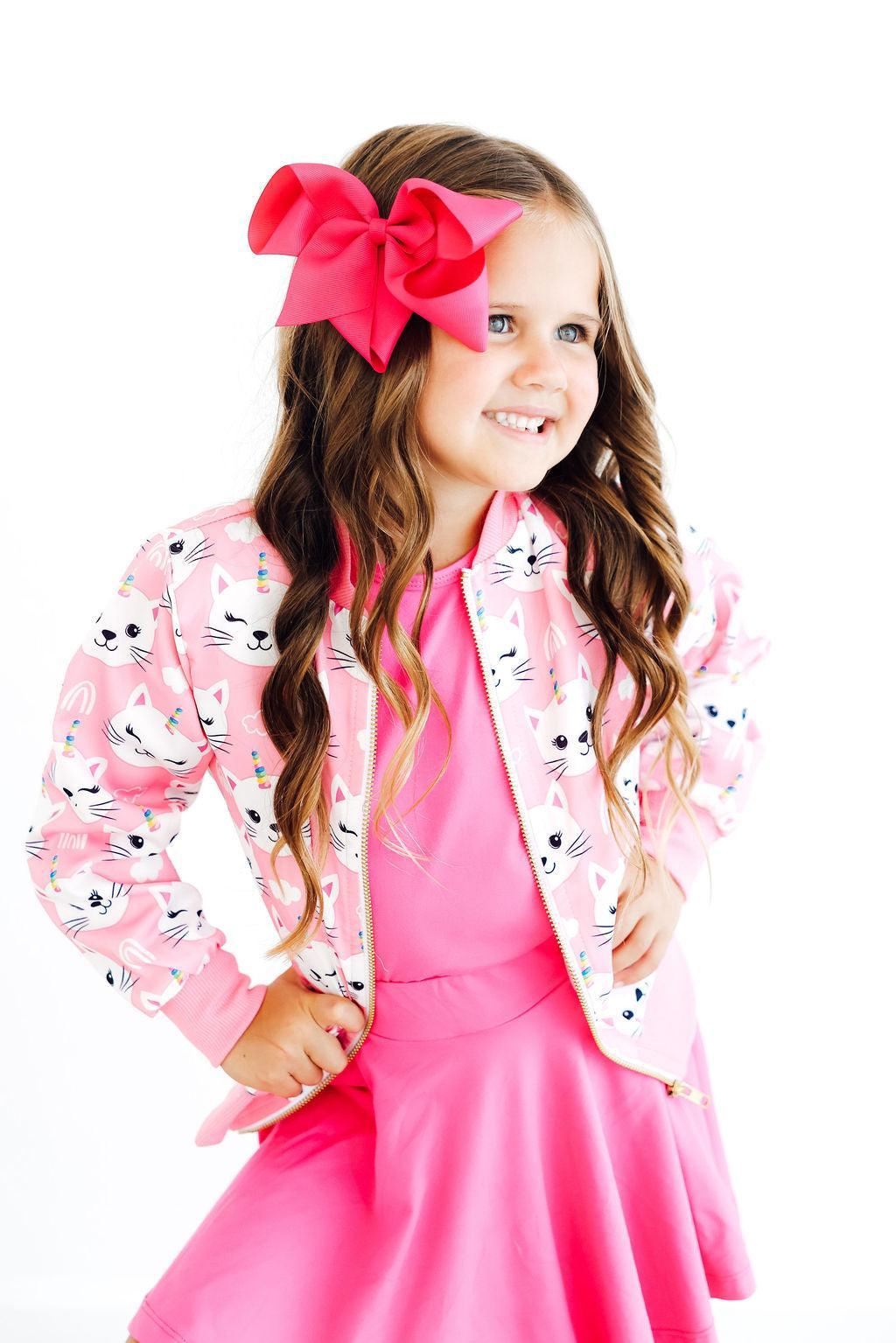 Unicorn Kitties Satin Jacket 3