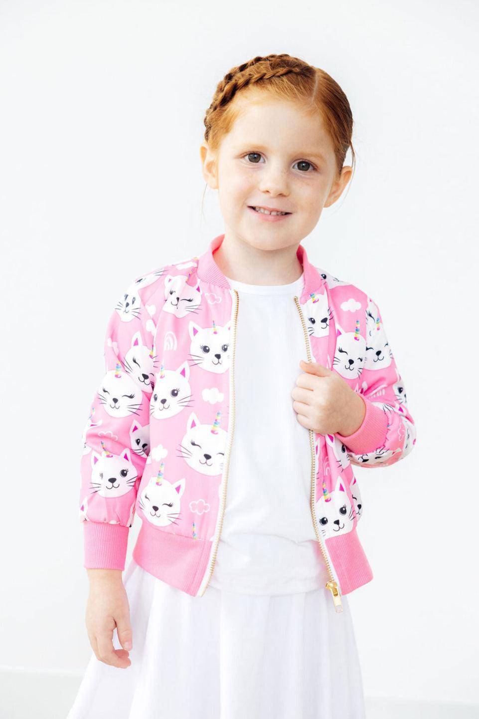 Unicorn Kitties Satin Jacket 5