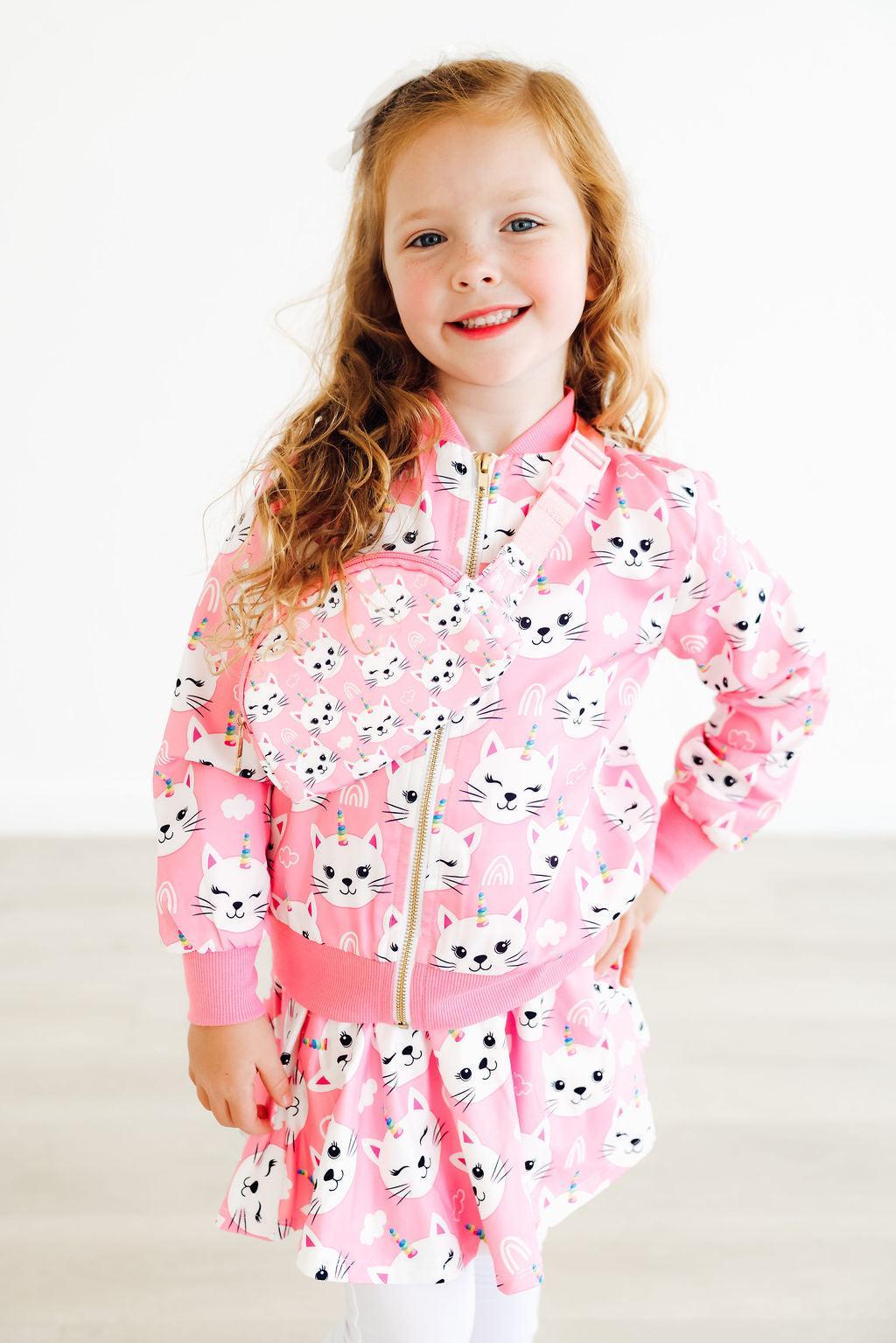 Unicorn Kitties Satin Jacket 6