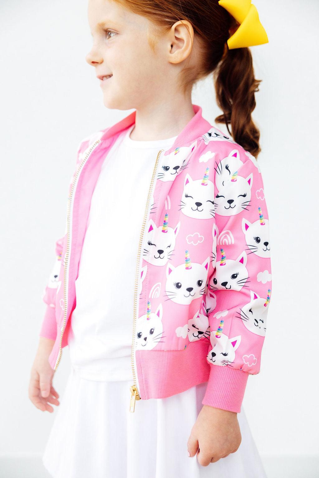 Unicorn Kitties Satin Jacket 7