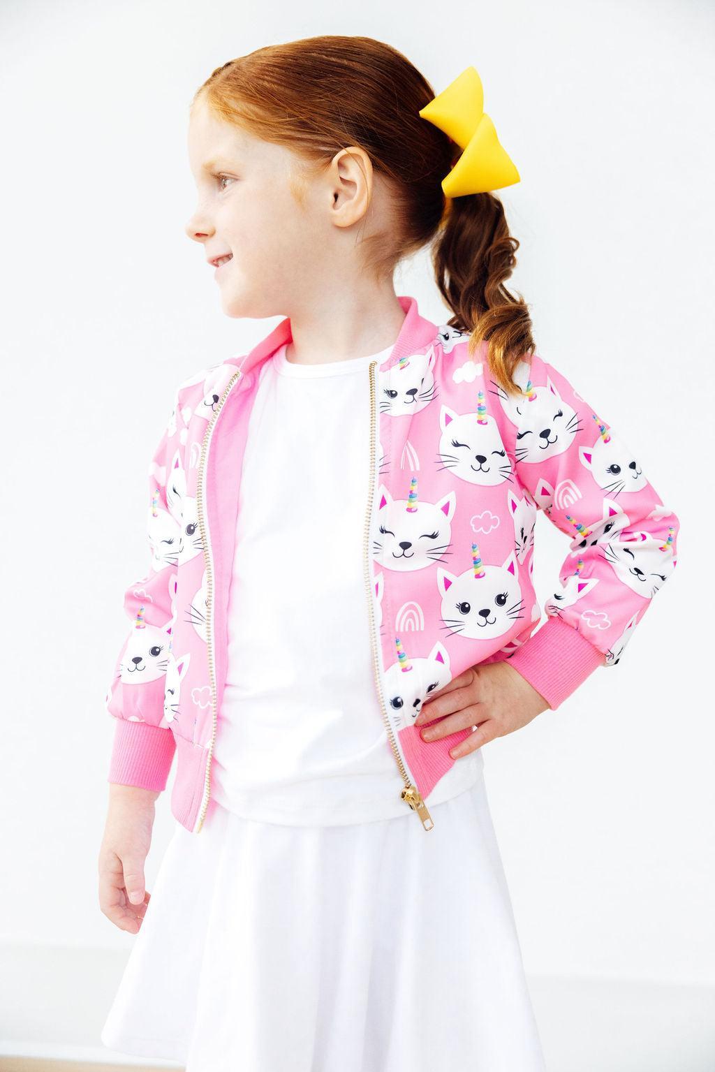 Unicorn Kitties Satin Jacket 8