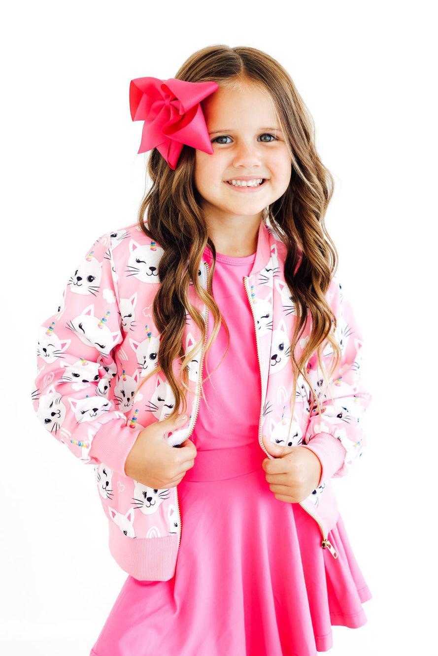 Unicorn Kitties Satin Jacket 1