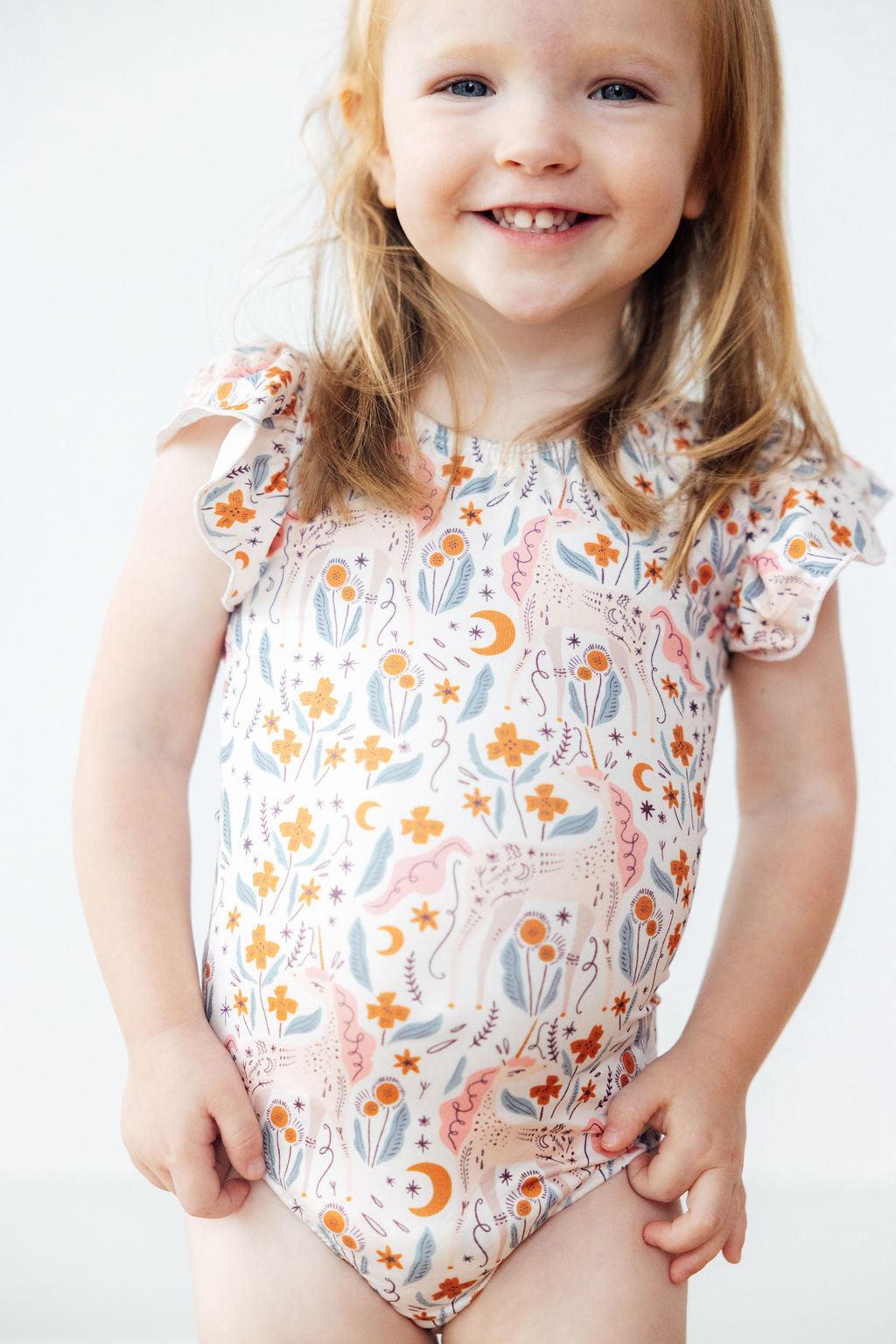 Unicorn Soiree S/S Flutter Sleeve Leotard 3