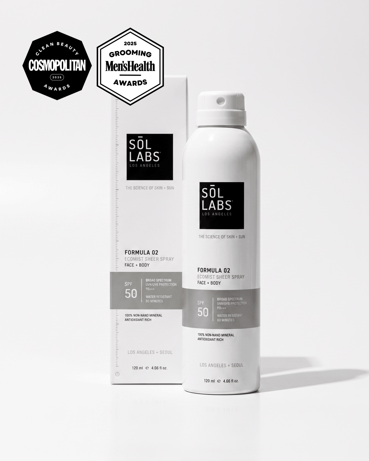 Ecomist Sheer Spray Mineral SPF 50 Face + Body Continuous Mist 1