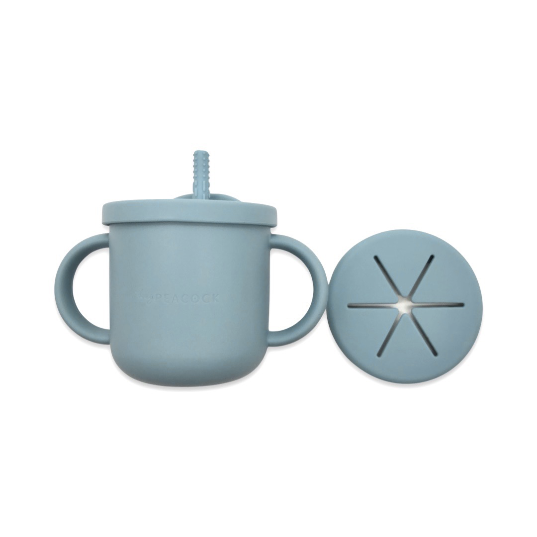 HeyPeacock Baby and Toddler Silicone Drinking/Snack Cup Sets 2