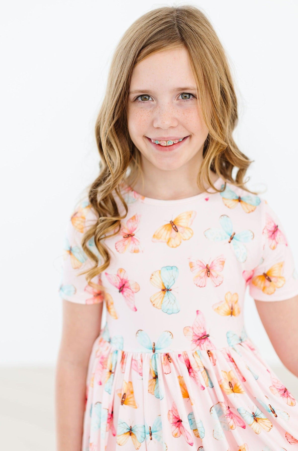 Butterfly Kisses S/S Pocket Twirl Dress 4