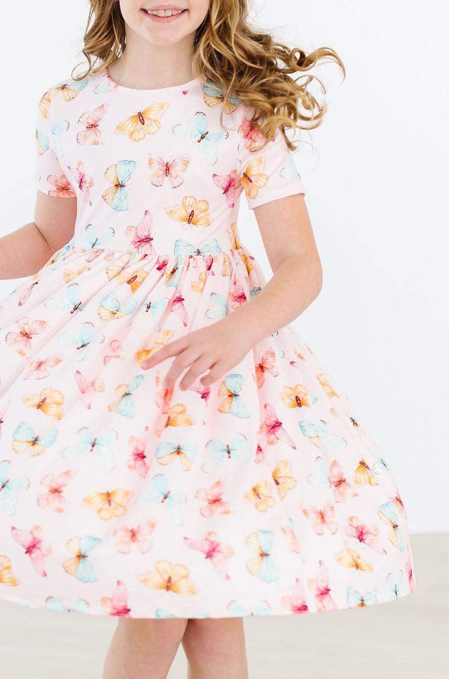 Butterfly Kisses S/S Pocket Twirl Dress 5