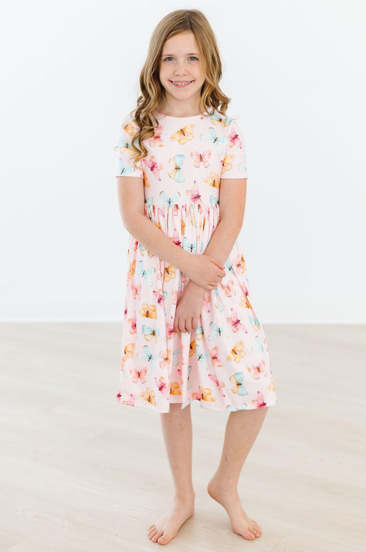 Butterfly Kisses S/S Pocket Twirl Dress 7