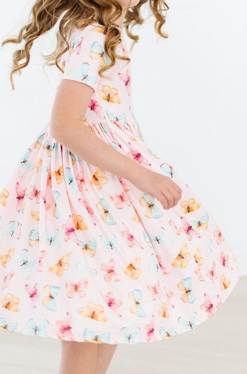 Butterfly Kisses S/S Pocket Twirl Dress 1