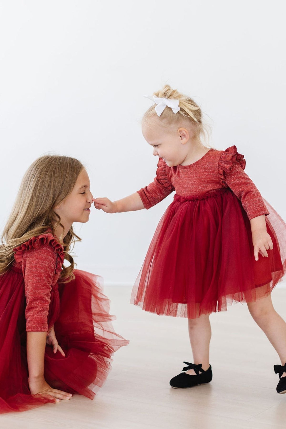 Pumpkin Spice Shimmer 3/4 Sleeve Tutu Dress 2