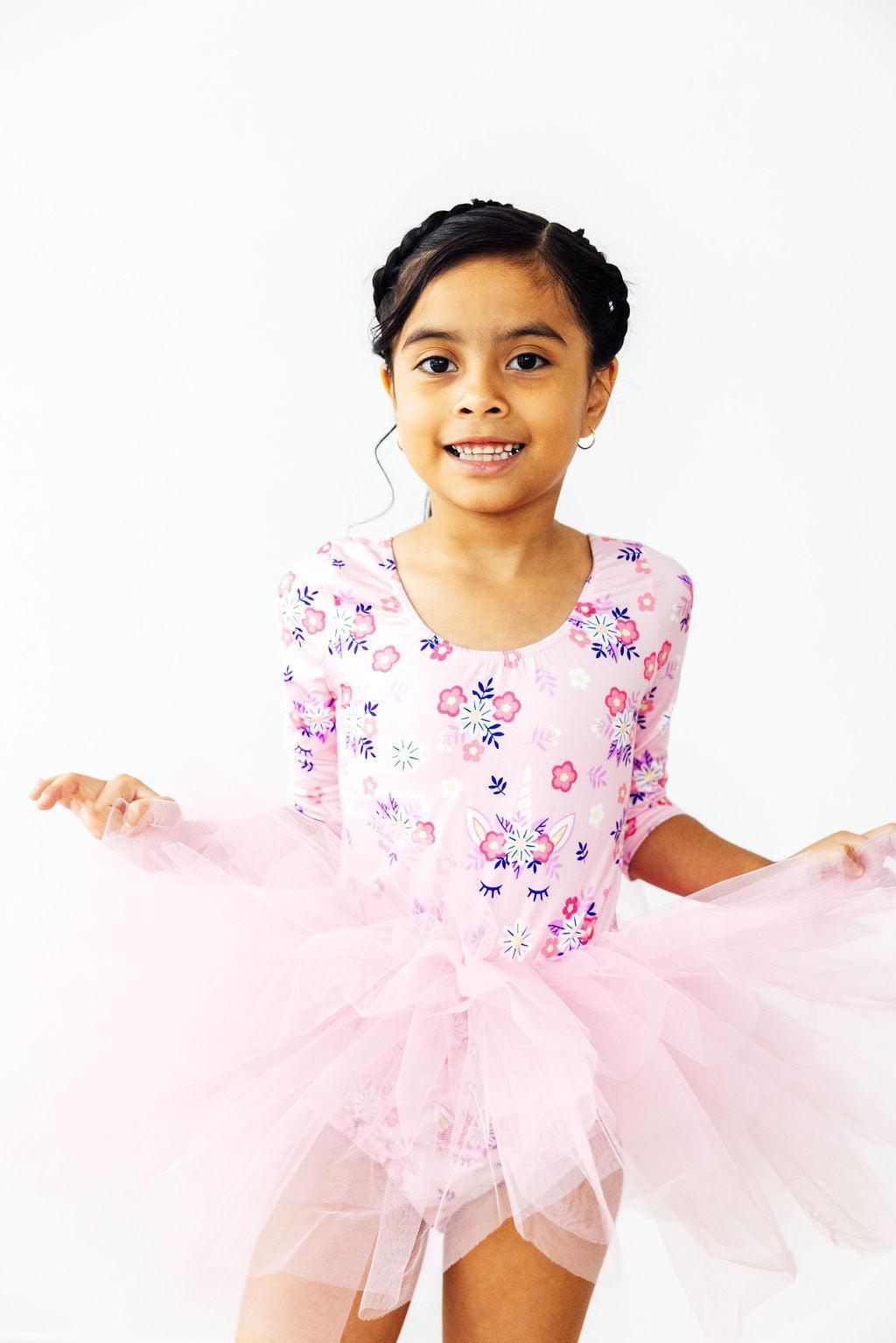 SALE Retro Daydream 3/4 Sleeve Tutu Leotard 1