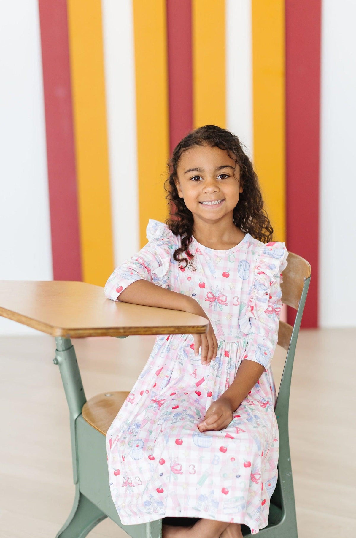 School Days 3/4 Ruffle Twirl Dress 7