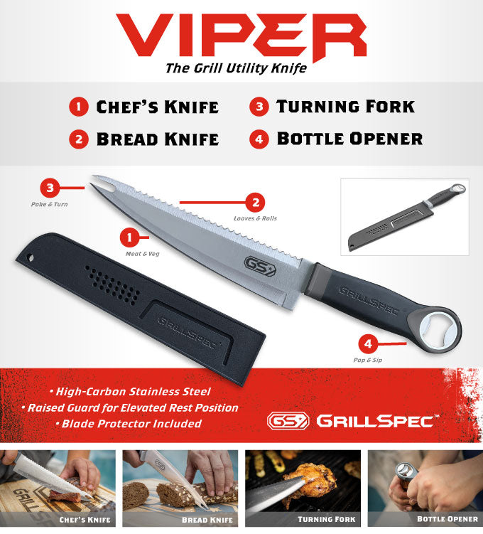 Utility Knife, Multi-Use, with Cover, 8" Blade 2