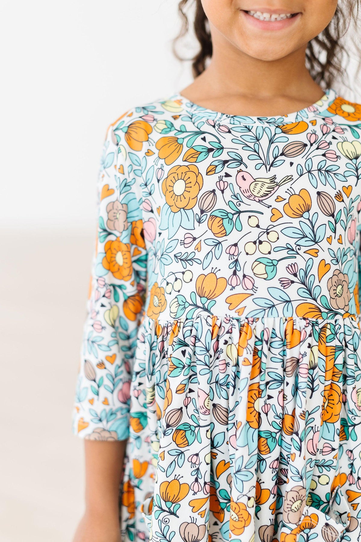 Vintage Vibes 3/4 Pocket Twirl Dress 2
