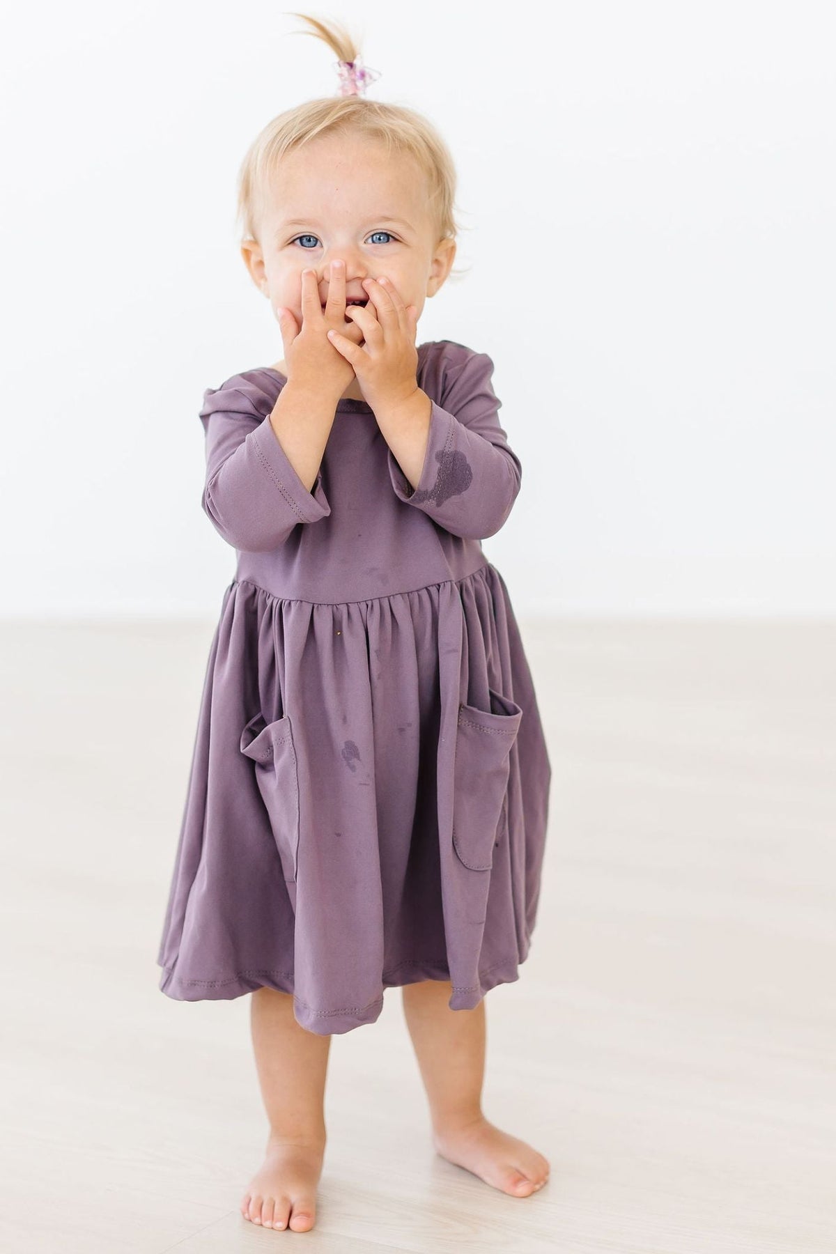 Vintage Violet 3/4 Sleeve Pocket Twirl Dress 5
