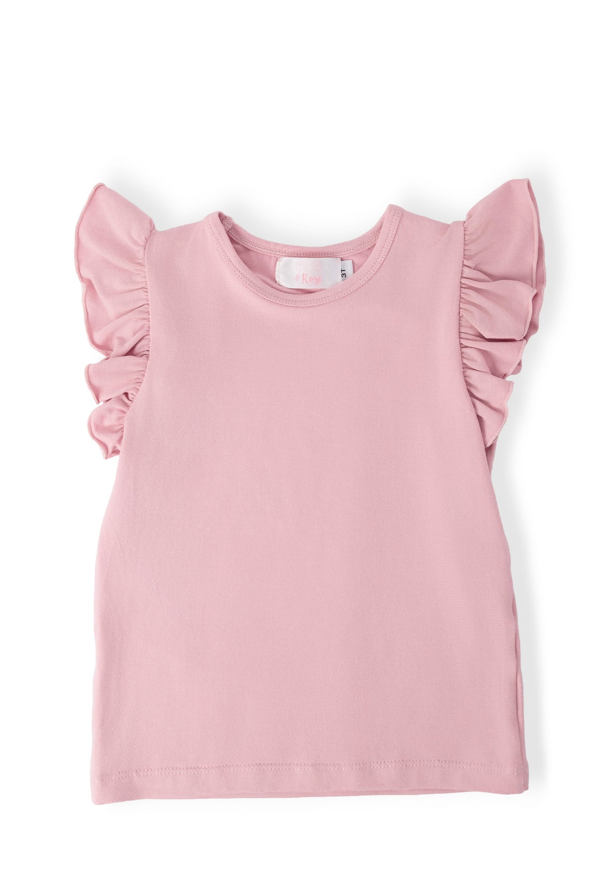 Vintage Pink S/S Ruffle Tee 1