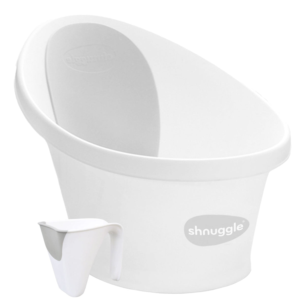 Newborn Bath Essentials Bundle | Baby Bath with Support Bump, Soft Backrest & Rinse Jug | Safe & Stylish Bathtime Set 18