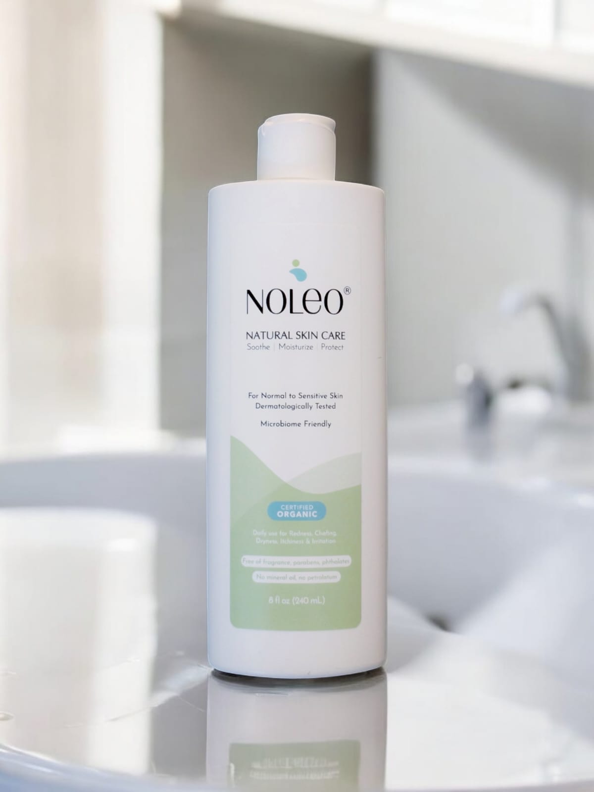 NOLEO Natural Skin Care - Sensitive Skin, Deep Moisturizer - 8oz 3