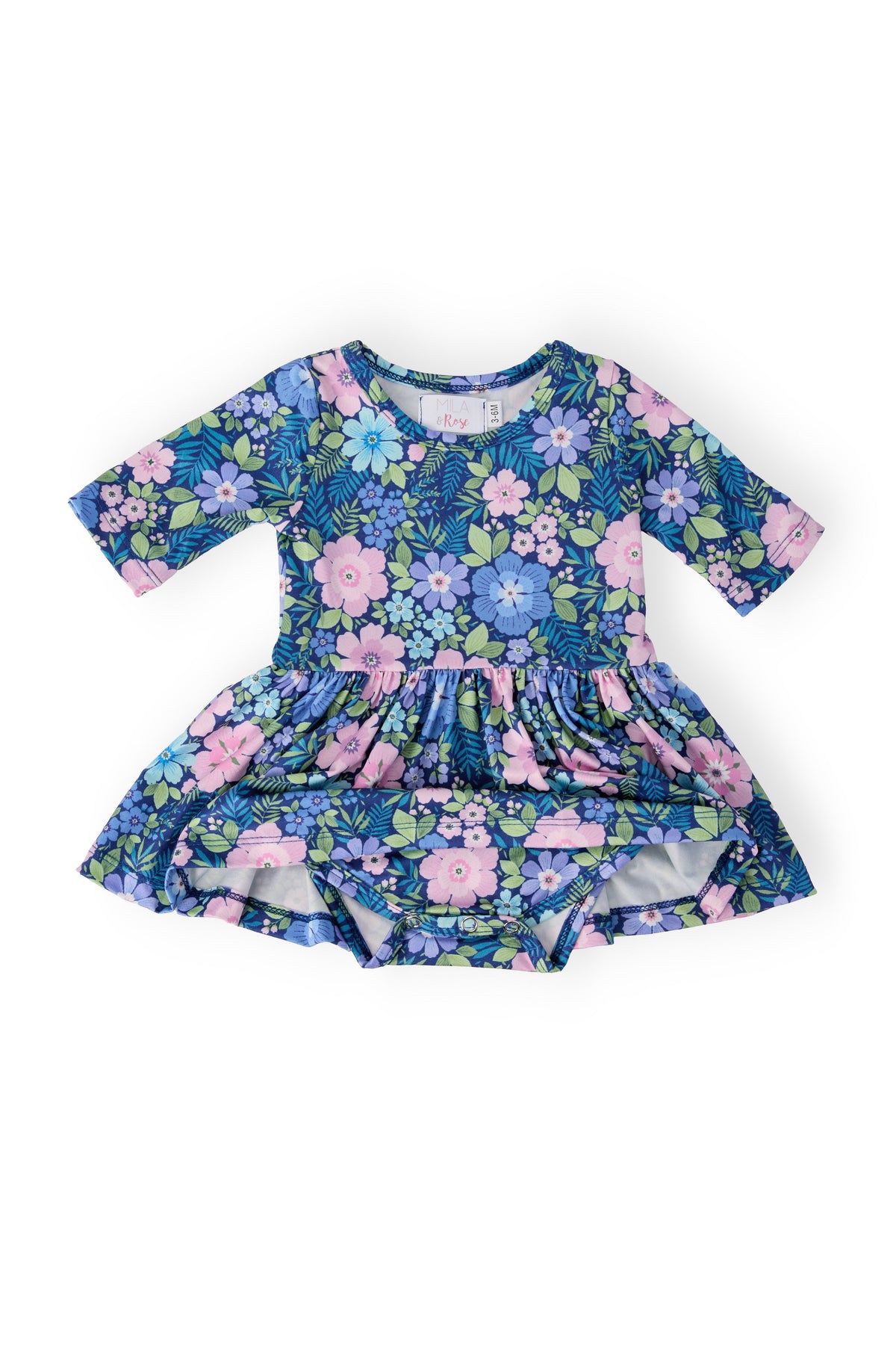 Whimsy 3/4 Sleeve Twirl Bodysuit 2