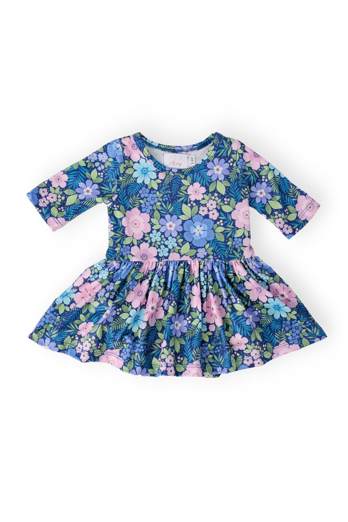Whimsy 3/4 Sleeve Twirl Bodysuit 1