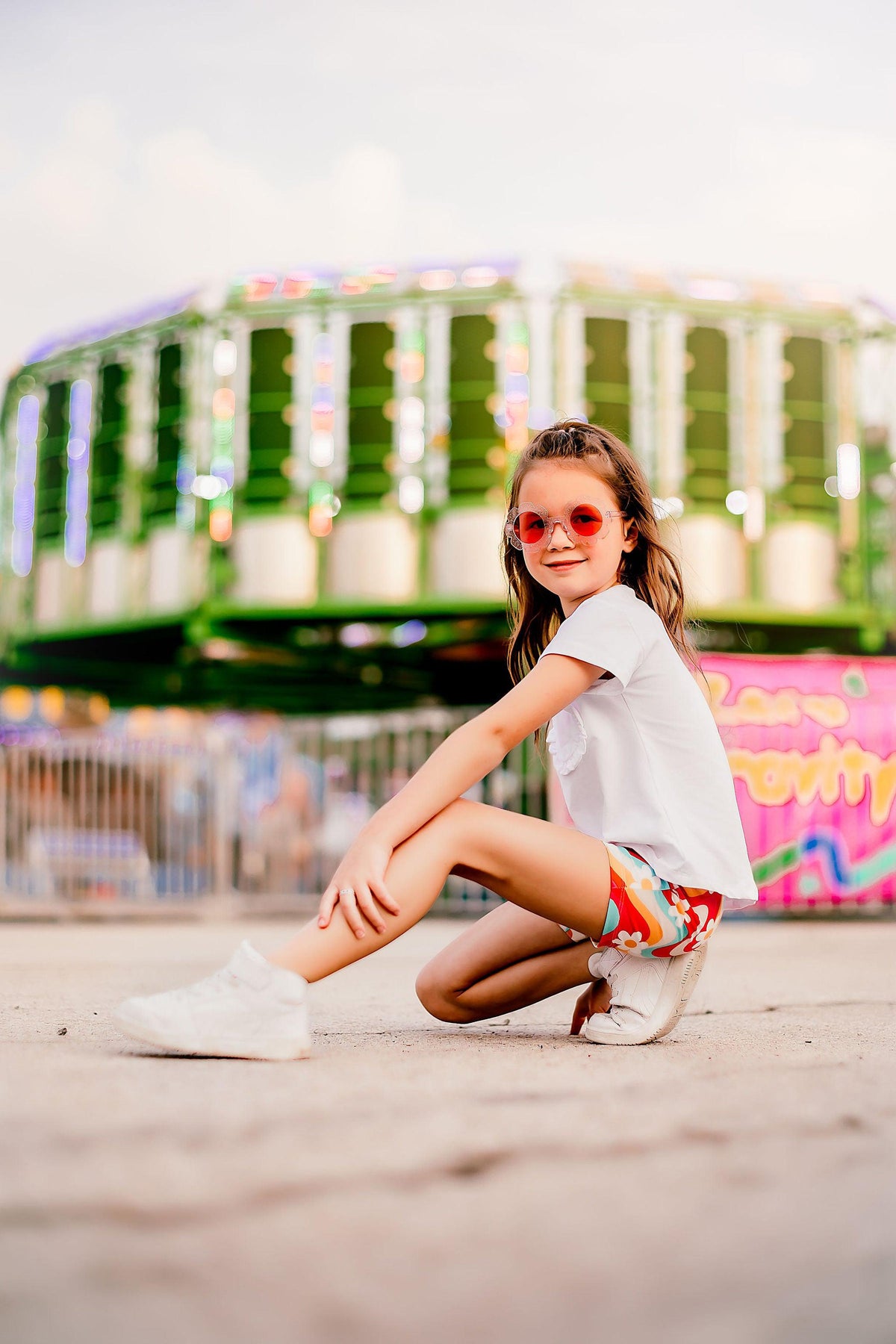 White Ruffle Pocket Tee 2