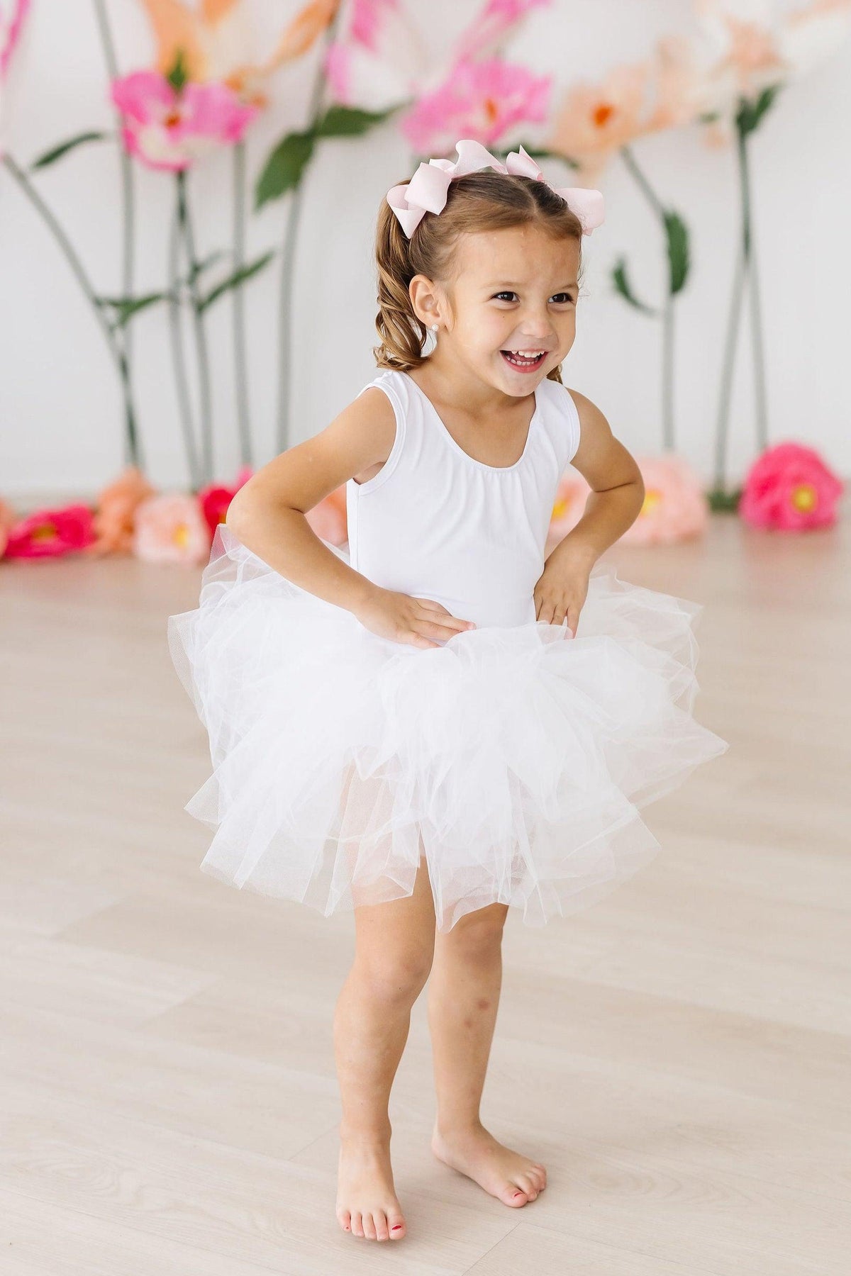 White Tank Tutu Leotard 1