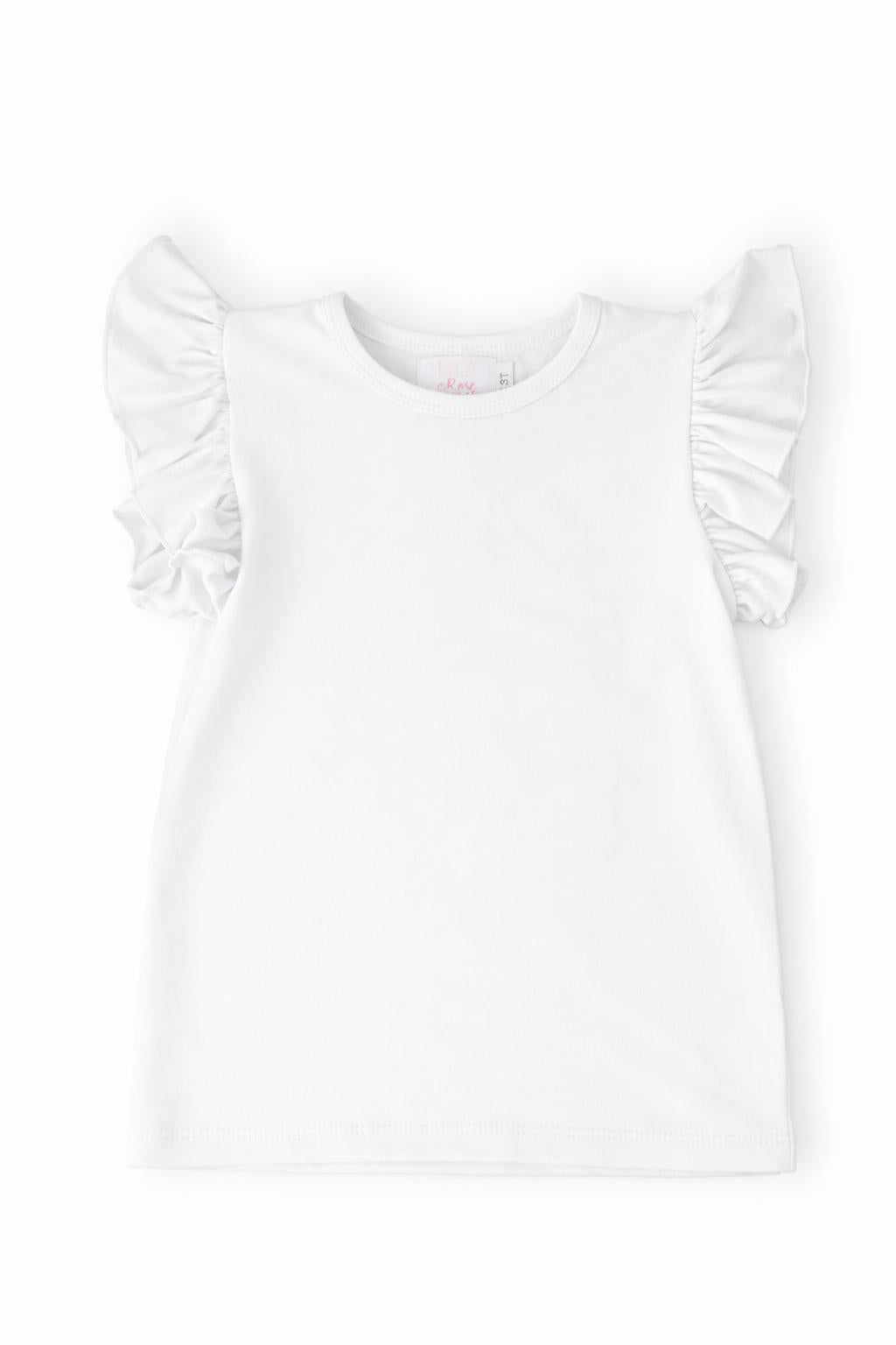White S/S Ruffle Tee 4