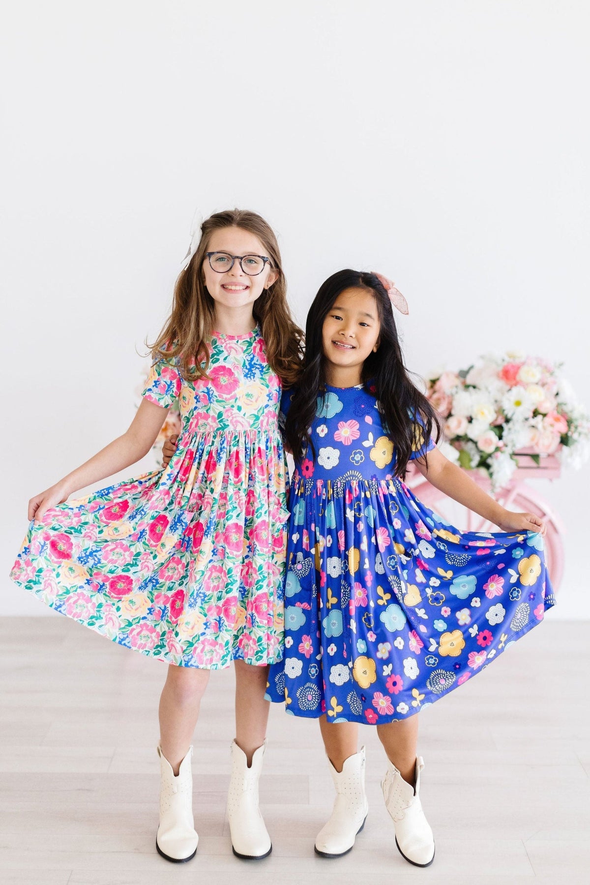Floral Frenzy S/S Pocket Twirl Dress 2