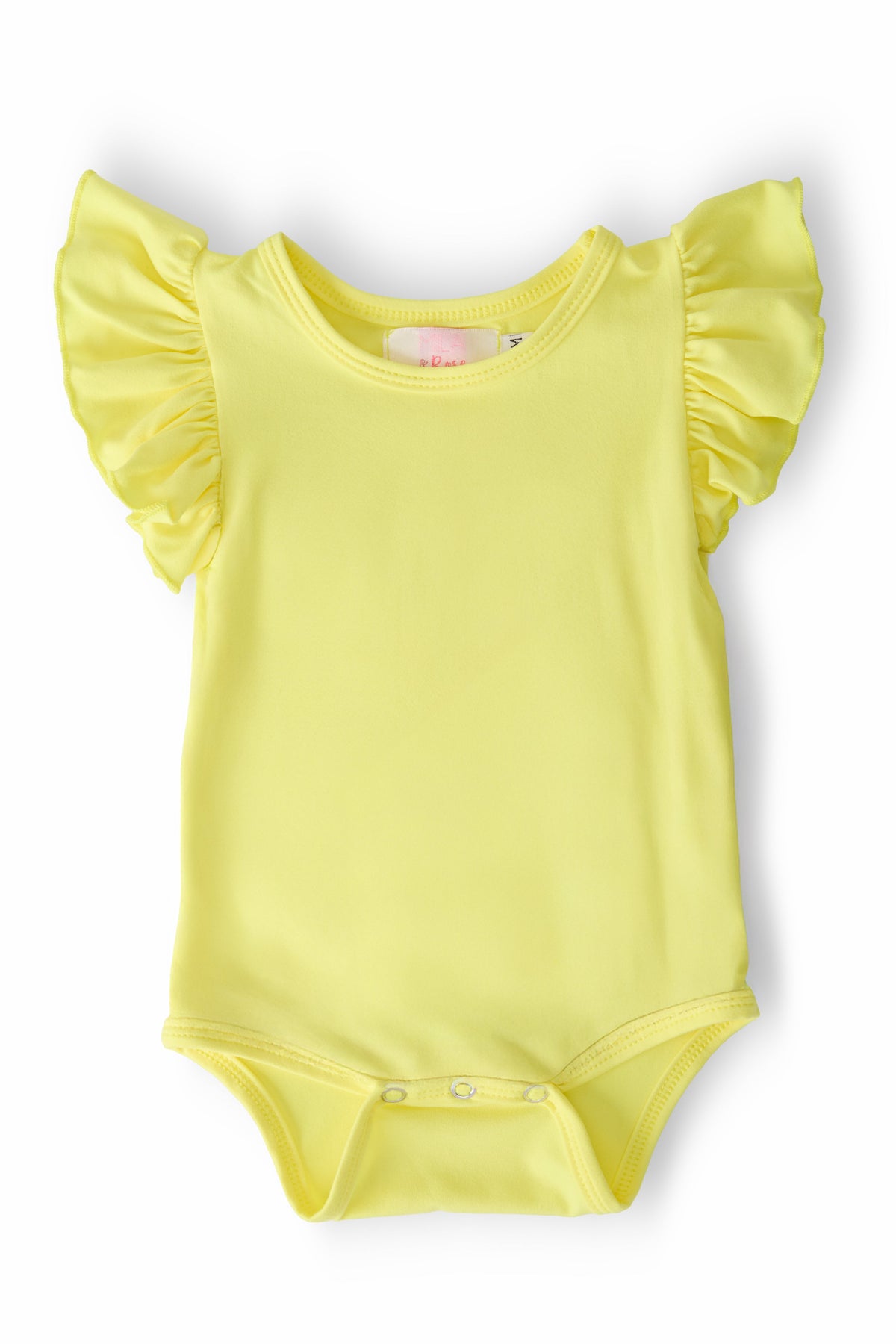 Yellow S/S Flutter Bodysuit 1