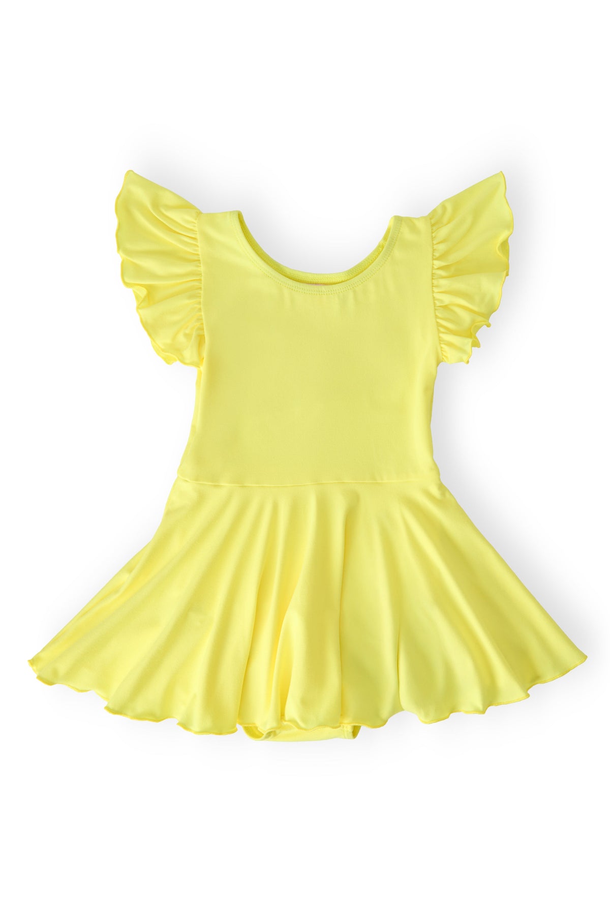 Yellow S/S Twirl Leotard 1