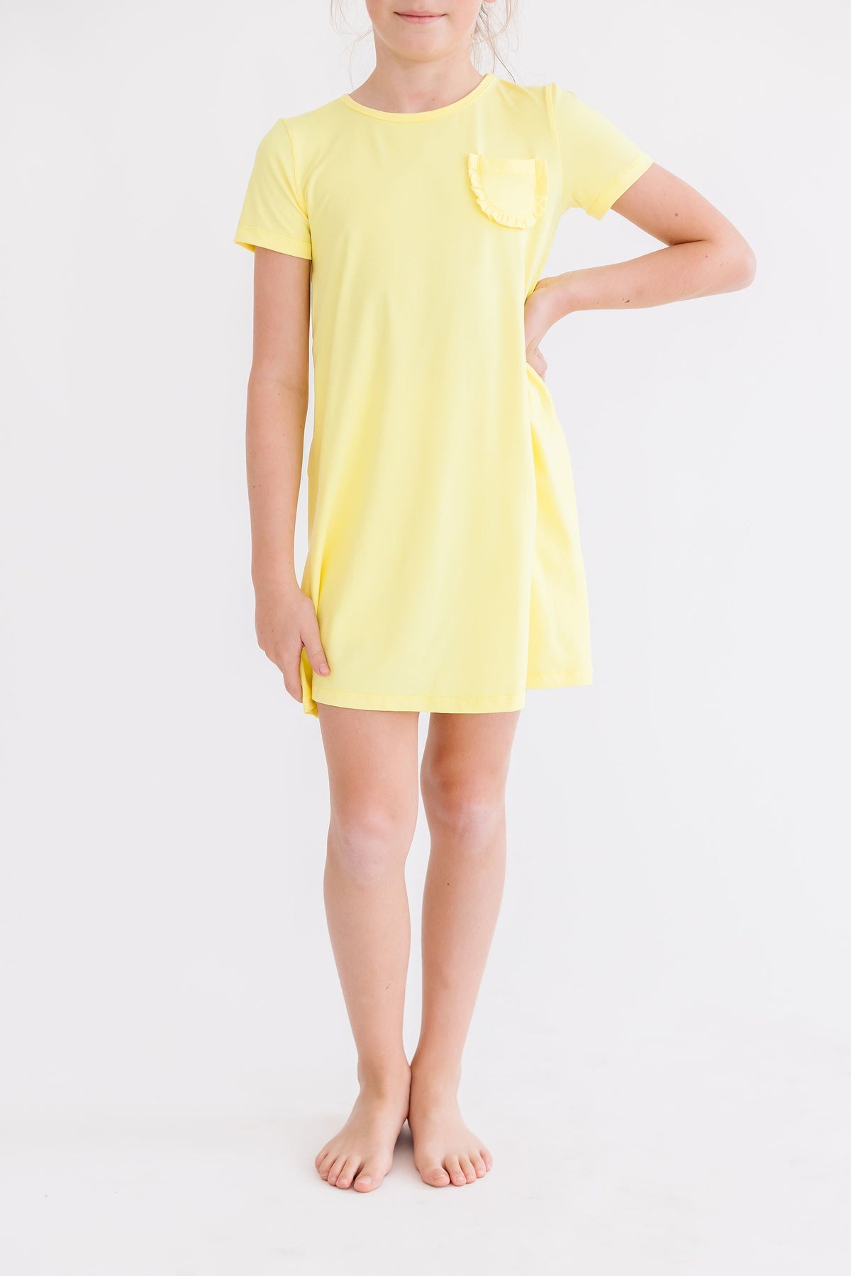 Yellow T-Shirt Dress 3