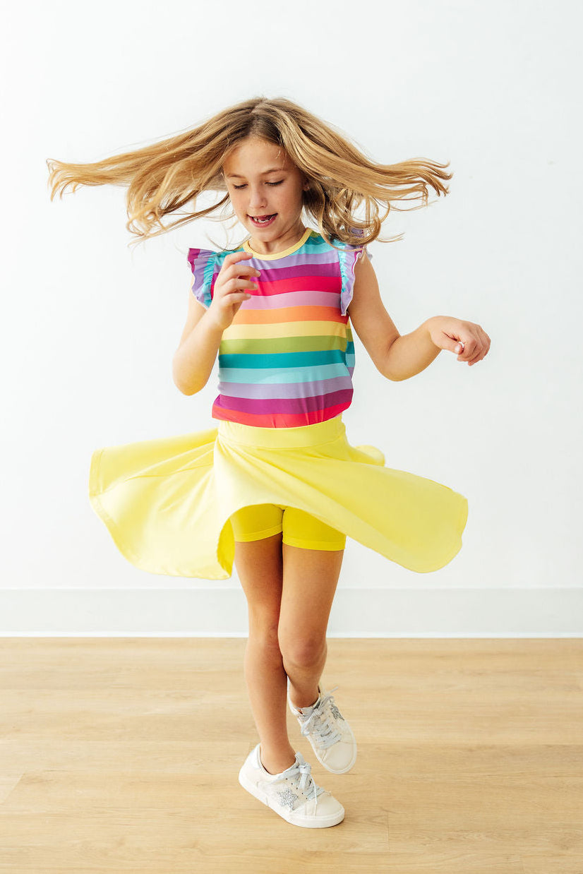 Yellow Twirl Skort 2
