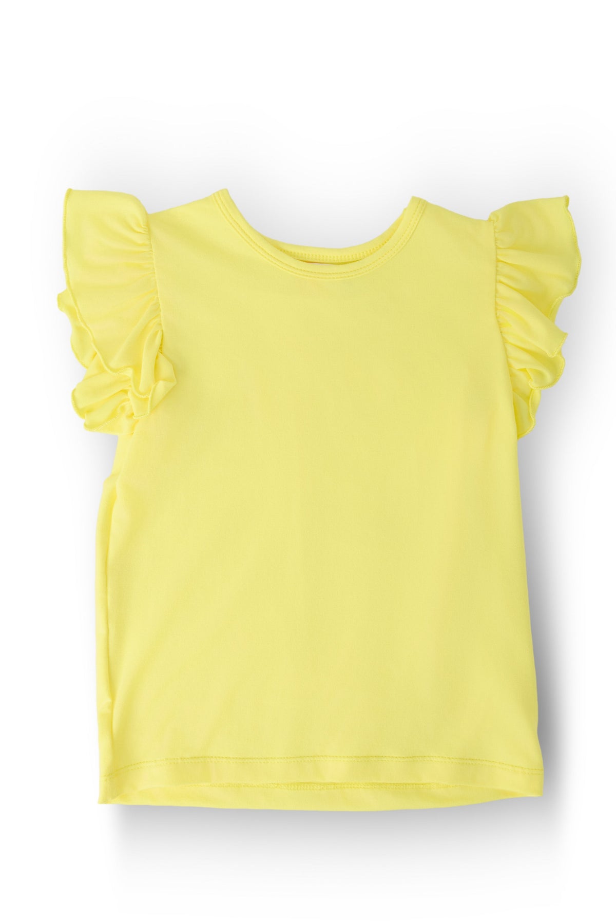 Yellow S/S Ruffle Tee 1