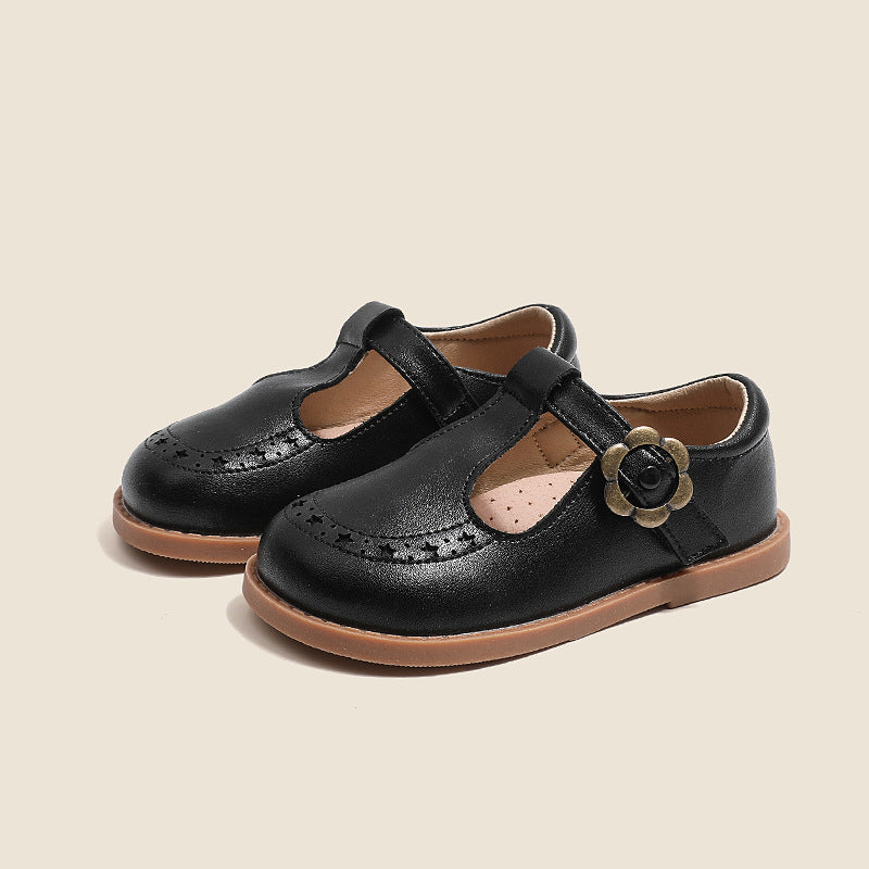Girls' Leather Shoes Genuine Leather Non-slip Princess Shoes 2