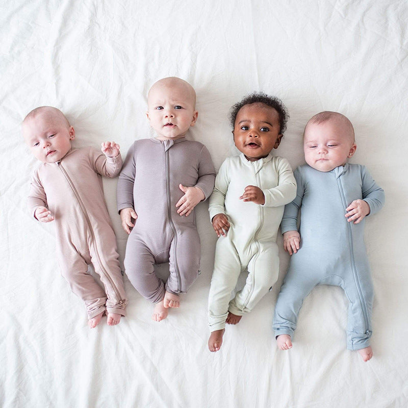 Bamboo Fiber Baby Clothes Newborn  Bodysuit 3
