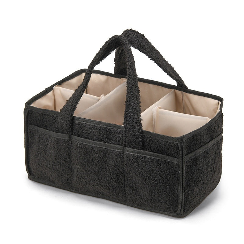 Plush Mommy Bag Baby Diaper Organizer Bottle Storage Bag 7