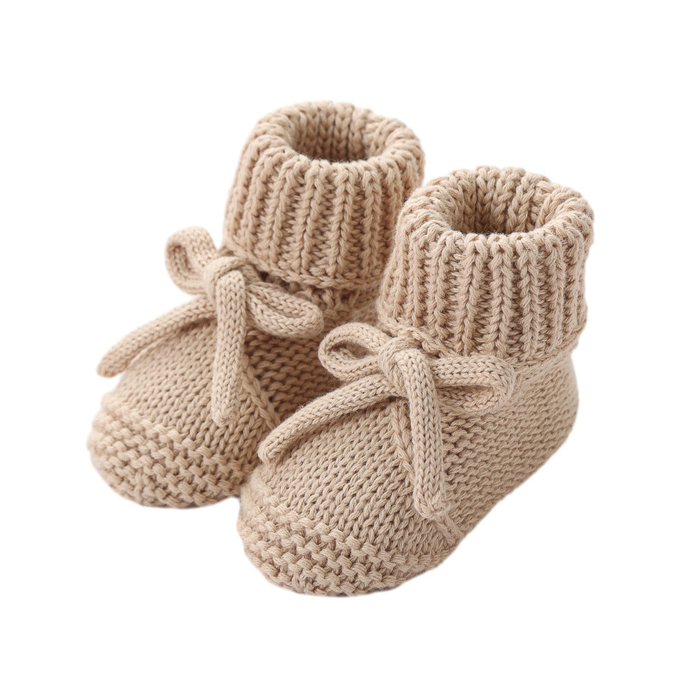Bow-tie Strap Knitted Toddler Shoes 8