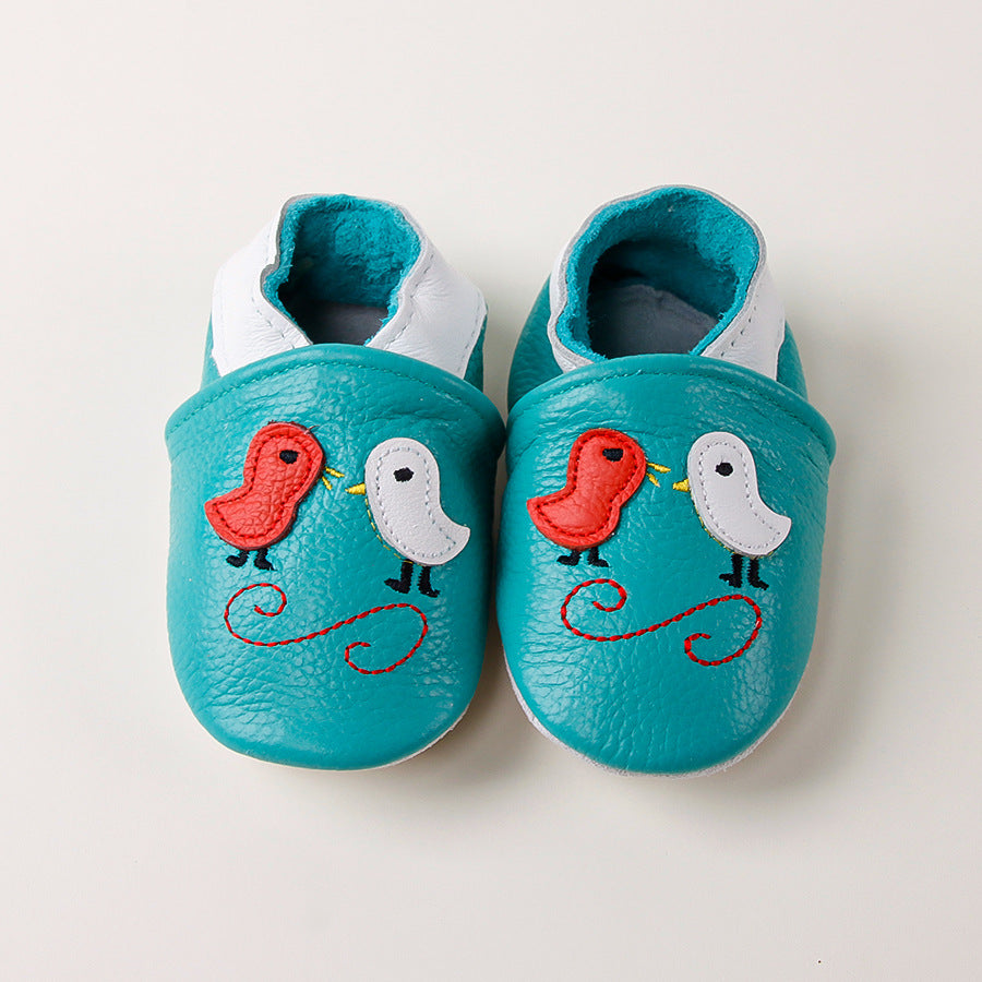 Childrens And Babies Genuine Leather First-walking Shoes 8