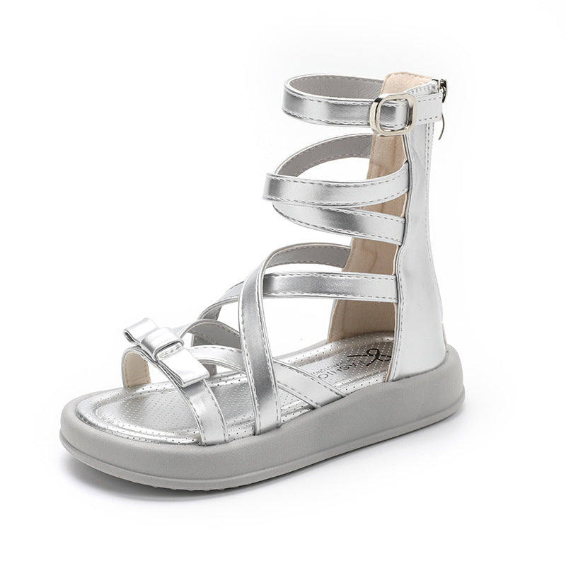 New Summer Fashionable All-Match Roman Shoes For Little Princesses And Girls 5