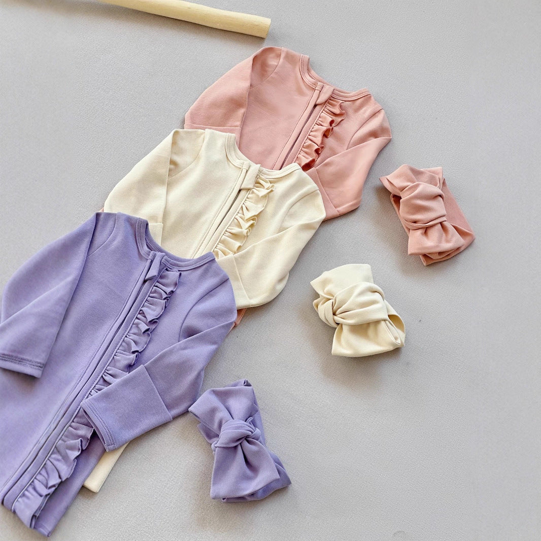 Girls' Jumpsuit Romper Baby Girls' Home Pajamas 2