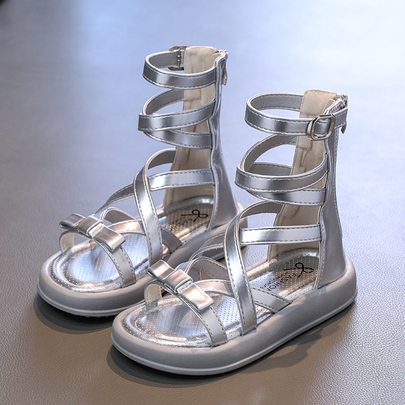 New Summer Fashionable All-Match Roman Shoes For Little Princesses And Girls 6