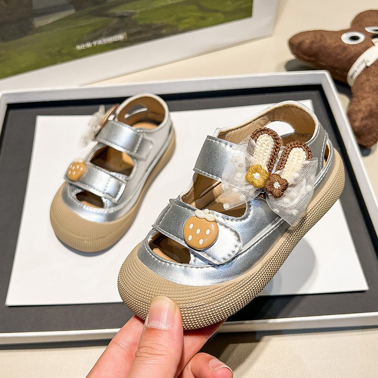 Girl Baby Cute Pendant Sandals Summer New Children's Princess Shoes Baotou Little Girl Soft Soled Shoes 5