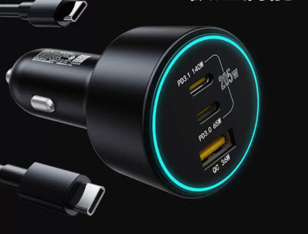 Qc30 Car Charger 66W Super Fast Charge Digital Display Car Charger 8